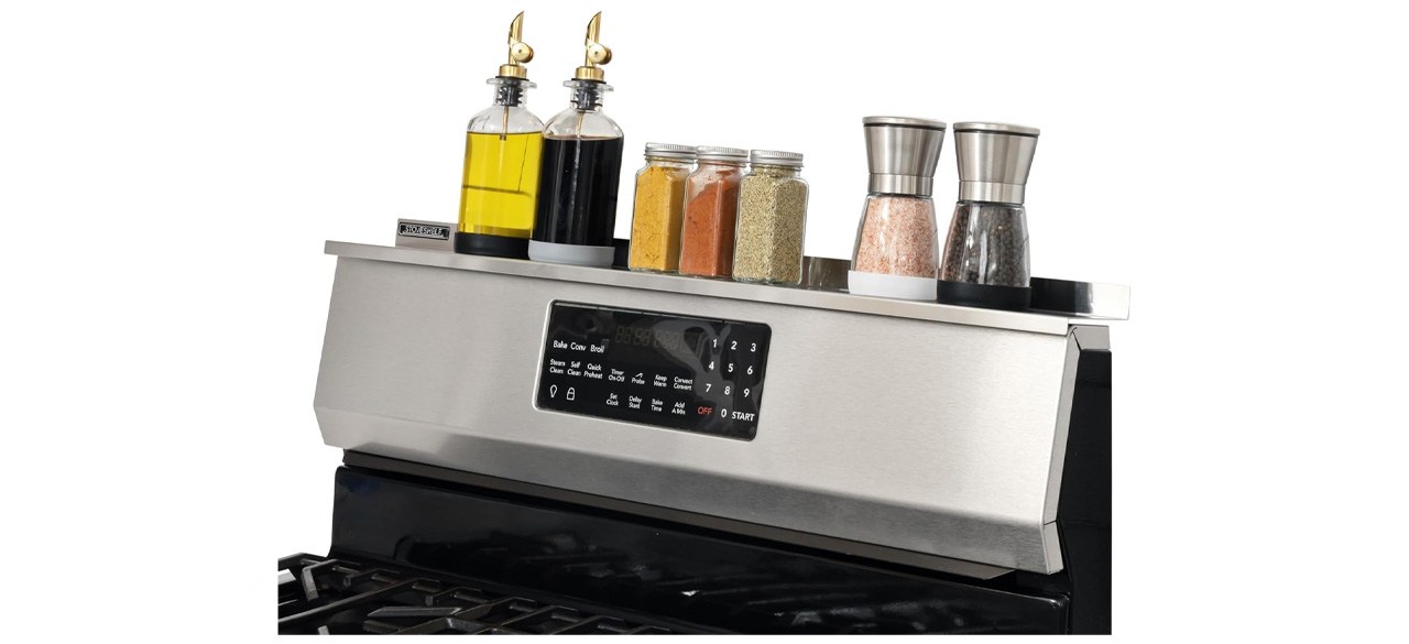 StoveShelf 30-inch Stainless Steel Finish Magnetic Shelf for Kitchen Stove