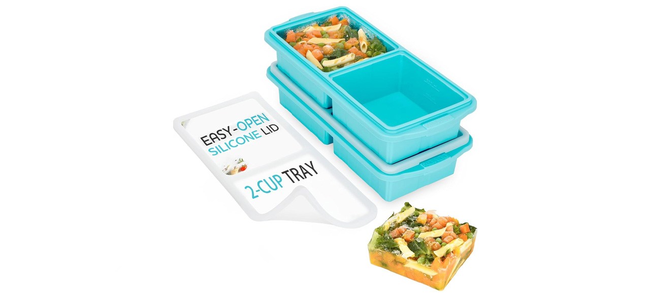 Xomoo Silicone Freezer Tray With Lid